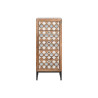Cajonera Home ESPRIT Marrón Negro Plateado Madera de mango Espejo Ind