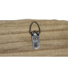 Perchero de Pared Home ESPRIT Natural Metal Madera de Paulonia 99 x 3