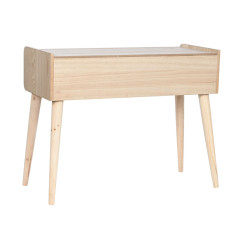 Consola Home ESPRIT Ratán Madera de Paulonia 80 x 35 x 63 cm