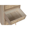 Cajonera Home ESPRIT Natural Ratán Madera de Paulonia 40 x 30 x 104 c