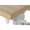 Mesa de Centro Home ESPRIT Blanco Natural Madera de abeto Madera MDF 1