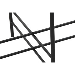 Mesa de Centro Home ESPRIT Marrón Negro Natural Cristal Madera de abe