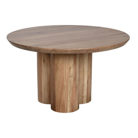 Mesa de Centro Home ESPRIT Marrón Natural Madera de acacia 80 x 80 x