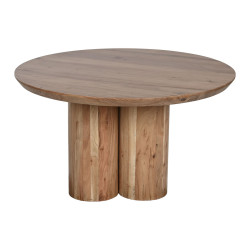Mesa de Centro Home ESPRIT Marrón Natural Madera de acacia 80 x 80 x