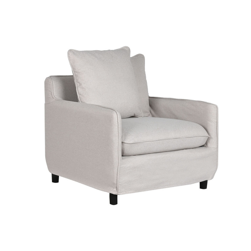 Sillón Home ESPRIT Beige 85 x 85 x 74 cm Sillón Home ESPRIT Beige 85 x 85 x 74 cm