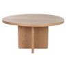 Mesa de Comedor Home ESPRIT Natural madera de roble 152 x 152 x 78 cm