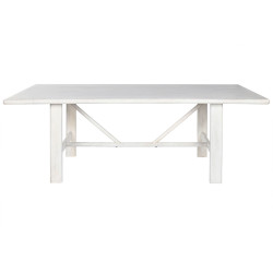 Mesa de Comedor Home ESPRIT Blanco Madera de mango 213,4 x 96,5 x 76,2