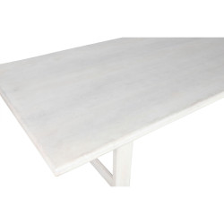 Mesa de Comedor Home ESPRIT Blanco Madera de mango 213,4 x 96,5 x 76,2