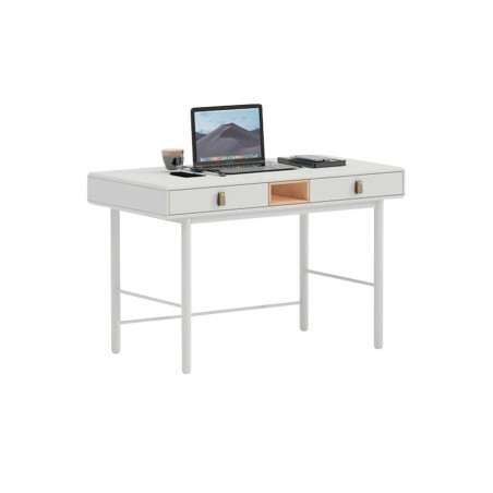 Escritorio Home ESPRIT Blanco Natural Poliuretano Madera MDF 120 x 60