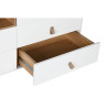 Cómoda Home ESPRIT Blanco Natural Polipropileno Madera MDF 120 x 40 x