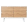 Cómoda Home ESPRIT Blanco Natural Polipropileno Madera MDF 120 x 40 x
