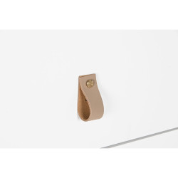 Cajonera Home ESPRIT Blanco Natural Polipropileno Madera MDF 80 x 40 x