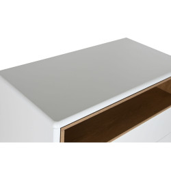 Cajonera Home ESPRIT Blanco Natural Polipropileno Madera MDF 80 x 40 x