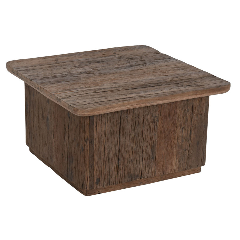 Mesa de Centro Home ESPRIT Marrón Madera 70 x 70 x 39 cm Mesa de Centro Home ESPRIT Marrón Madera 70 x 70 x 39 cm