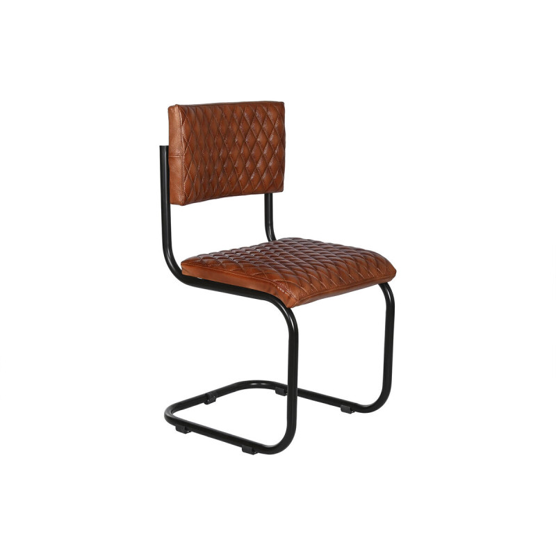 Silla Home ESPRIT Marrón Negro 47 x 50 x 88 cm Silla Home ESPRIT Marrón Negro 47 x 50 x 88 cm