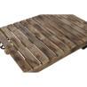 Mesa de Centro Home ESPRIT Negro Natural Metal Madera de mango 130 x 8