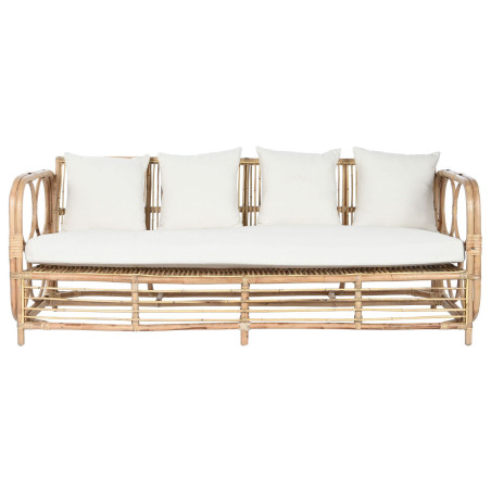 Sofá Home ESPRIT Blanco Natural 192 x 72 x 75 cm