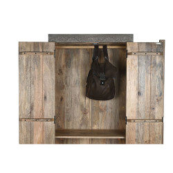 Armario Home ESPRIT Marrón claro Madera 85,5 x 47 x 180 cm