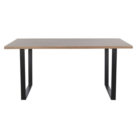Mesa de Comedor Home ESPRIT Marrón Negro Hierro Madera MDF 160 x 90 x