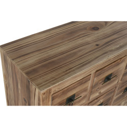 Cajonera Home ESPRIT Negro Natural Abeto Madera MDF Oriental 63 x 27 x
