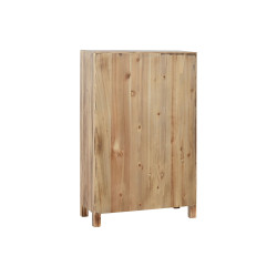 Cajonera Home ESPRIT Negro Natural Abeto Madera MDF Oriental 63 x 27 x