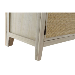 Recibidor Home ESPRIT Natural Ratán Madera de Paulonia Espejo 92 x 40