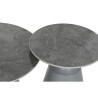 Consola Home ESPRIT Gris Metal Cerámica 70 x 70 x 43 cm 70 x 70 x 1 c