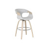 Taburete Home ESPRIT Gris Madera 55,5 x 52,5 x 92,5 cm