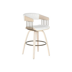 Taburete Home ESPRIT Blanco Madera 51,5 x 47,5 x 94,5 cm