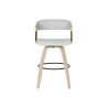 Silla de Comedor Home ESPRIT Gris Poliéster Madera 51 x 55 x 91 cm