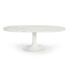 Mesa de Centro Home ESPRIT Blanco Metal Mármol 120 x 70 x 39 cm