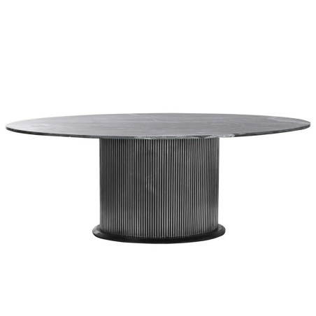 Mesa de Comedor Home ESPRIT Latón Mármol 200 x 110 x 76 cm