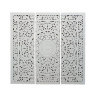 Cabecero de Cama Home ESPRIT Blanco Natural Madera MDF 180 x 3,5 x 180