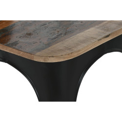 Silla de Comedor Home ESPRIT Negro Marrón oscuro Madera Metal 48 x 55