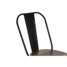 Silla de Comedor Home ESPRIT Negro Marrón oscuro Madera Metal 48 x 55