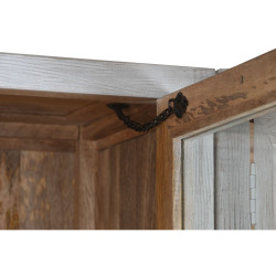 Vitrina Home ESPRIT Blanco Cristal Madera de mango 200 x 45 x 230 cm