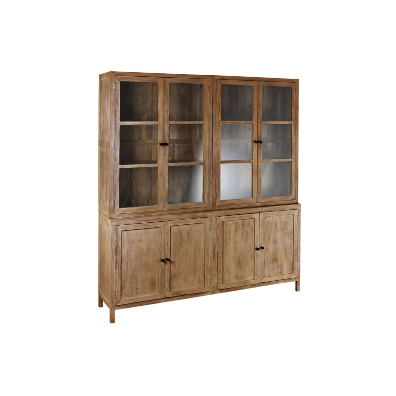 Vitrina Home ESPRIT Natural Cristal Madera de mango 200 x 45 x 230 cm Vitrina Home ESPRIT Natural Cristal Madera de mango 200 x 45 x 230 cm