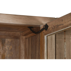 Vitrina Home ESPRIT Natural Cristal Madera de mango 200 x 45 x 230 cm