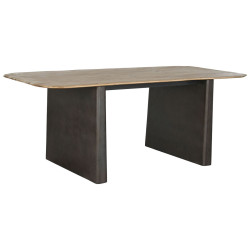 Mesa de Comedor Home ESPRIT Natural Marrón oscuro Abeto 200 x 90 x 75