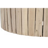 Mesa de Centro Home ESPRIT Natural Cristal Madera de eucalipto 90 x 90