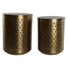 Juego de 2 mesas Home ESPRIT Dorado Metal 43 x 43 x 54 cm