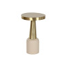 Mesa auxiliar Home ESPRIT Crema Dorado 40,5 x 40,5 x 65 cm