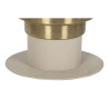 Mesa auxiliar Home ESPRIT Crema Dorado 46 x 46 x 52 cm