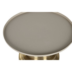 Mesa auxiliar Home ESPRIT Crema Dorado 46 x 46 x 52 cm