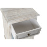 Mesita de Noche Home ESPRIT Blanco Azul cielo Gris claro 42 x 32 x 64,