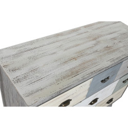 Cajonera Home ESPRIT Gris Multicolor Cottage 100 x 40 x 80 cm