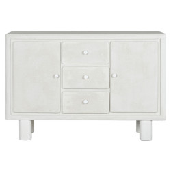 Aparador Home ESPRIT Blanco Abeto Madera MDF 120 x 38 x 80 cm