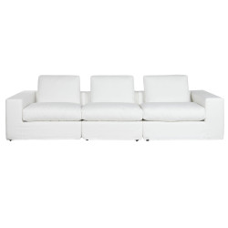 Sofá Home ESPRIT Blanco Moderno 286 x 95,5 x 57 cm