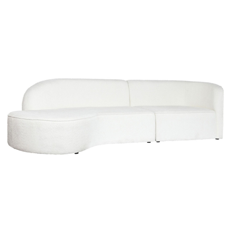 Sofá Home ESPRIT Blanco Moderno 299 x 107 x 73 cm Sofá Home ESPRIT Blanco Moderno 299 x 107 x 73 cm