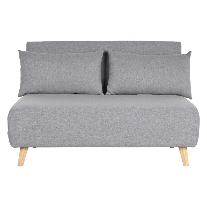 Sofá Cama Home ESPRIT Natural Gris claro 120 x 91 x 78 cm Sofá Cama Home ESPRIT Natural Gris claro 120 x 91 x 78 cm